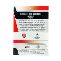 2025-26 Topps UEFA Club Competitions Grabriel Martinelli #19 Back