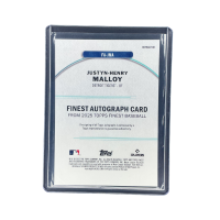 2025 Topps Finest Baseball Justyn-Henry Malloy RC Auto #FA-JMA Back