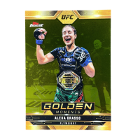 2025 Topps Finest UFC Alexa Grassd Golden Moments #GM-17 Back