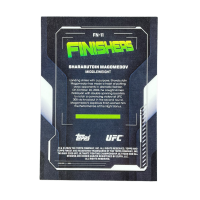 2025 Topps Finest UFC Sharabutdin Magomedov Finishers #FN-11 Back