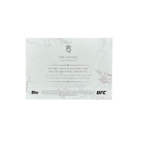 2025 Topps Royalty UFC Joel Alvarez Royalty Relic Signatures /25 Auto Fighter-Worn Memorabilia #RYR-JA Back