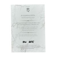 2025 Topps Royalty UFC Julianna Pena Supreme Royalty Signatures /1 Auto Fighter-Worn Memorabilia #SUR-JP Back