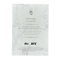 2025 Topps Royalty UFC Petr Yan Royal Precedence Petr Yan /25 Auto #RP-PY Back
