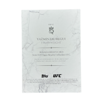 2025 Topps Royalty UFC Yazmin Jauregui Regalia Relics /10 Fighter-Worn Memorabilia #RR-YJ Back
