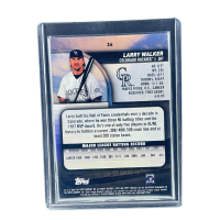 2025 Topps Stadium Club Baseball Larry Walker Lime Green Parallel #36
 Back