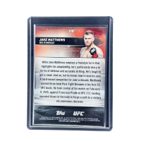 2025 Topps Stadium Club UFC Jake Matthews #178 Back