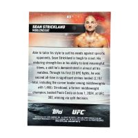 2025 Topps Stadium Club UFC Sean Strickland #82 Back