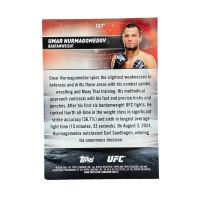 2025 Topps Stadium Club UFC Umar Nurmagomedov #137 Back