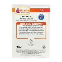 2025 Topps Merlin UEFA Warren Zaire-Emery #33
Back