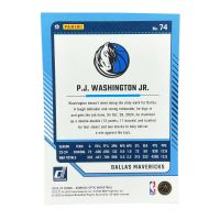 2024-25 Panini Donruss Optic Basketball P.J. Washington JR. #74
Back