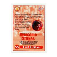 1997 Futera Fan Selection Manchester United David Beckham #55
Back
