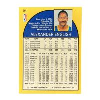 1990 NBA Hoops Alex English #94 Back