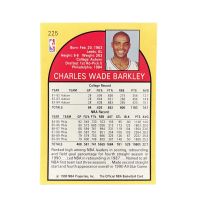 1990 NBA Hoops Charles Barkley #225 Back