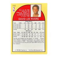 1990 NBA Hoops David Rivers #150 Back