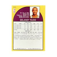 1990 NBA Hoops Delaney Rudd RC #293 Back