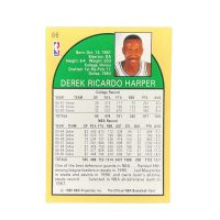 1990 NBA Hoops Derek Harper #86 Back