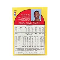 1990 NBA Hoops Derek Smith #231 Back