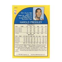 1990 NBA Hoops Harold Pressley #260 Back