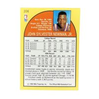 1990 NBA Hoops Johnny Newman #206 Back