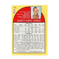 1990 NBA Hoops Ken Norman #149 Back
