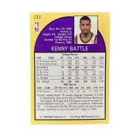 1990 NBA Hoops Kenny Battle RC #233 Back