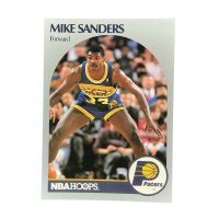 1990 NBA Hoops Mike Sanders #137 Front