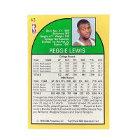 1990 NBA Hoops Reggie Lewis #43 Back