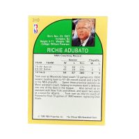 1990 NBA Hoops Richie Adubato #310 Back