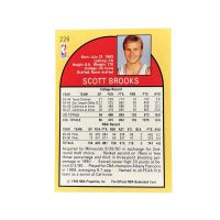 1990 NBA Hoops Scott Brooks #226 Back