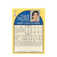1990 NBA Hoops Vinny Del Negro #256 Back