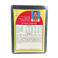 1990 Nba Hoops Byron Dinkins Rc #123
 Back