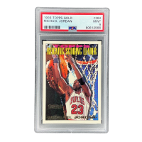1993 Topps Gold Michael Jordan #384 PSA 9 Front