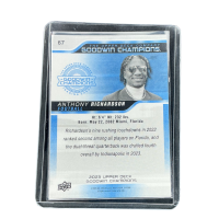 2023 Upper Deck Goodwin Champions Anthony Richardson Rc #67
 Back