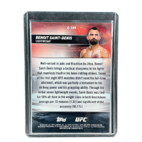 2025 Topps Chrome Stadium Club Ufc Benoit Saint-Denis #C-149
 Back