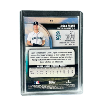 2025 Topps Stadium Club Baseball Logan Evans Rc #52
 Back