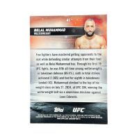 2025 Topps Stadium Club UFC Belal Muhammad Green #41 Back