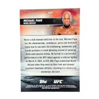 2025 Topps Stadium Club UFC Michael Page Green Parallel #162 Back