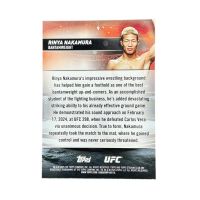2025 Topps Stadium Club UFC Rinya Nakamura RC #9 Back
