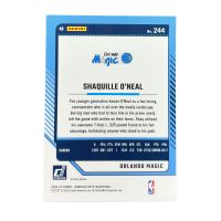 2024-25 Panini Donruss Optic Basketball Shaquille O'Meal #244
Back