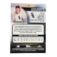 2025 Topps Stadium Club Baseball Chase Meidroth #25
Back