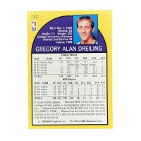 1990 NBA Hoops Greg Dreiling #132 Back