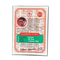 1997 Futera Fans Selection Arsenal Remi Garde #SE13 Back