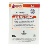 2024-25 Topps Merlin UCC Savinho #133 Back