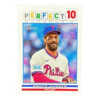 2025 Topps Heritage Bryce Harper Perfect 10 Insert #P10-10 Front