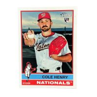 2025 Topps Heritage Cole Henry RC #697 Front