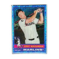 2025 Topps Heritage Eric Wagaman RC Parallel Blue Sparkle #679 Front