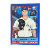 2025 Topps Heritage Mason Fluharty RC Blue Border #509 Front