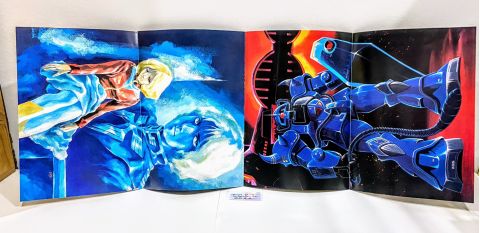 1981 Mobile Suit Gundam II Soldiers of Sorrow Program Booklet Folded Open