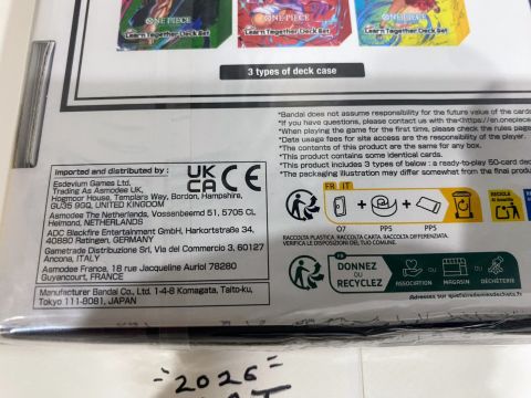2025 Bandai One Piece Learn Together Deck Set (LT-01/LD-01) Factory Sealed 007