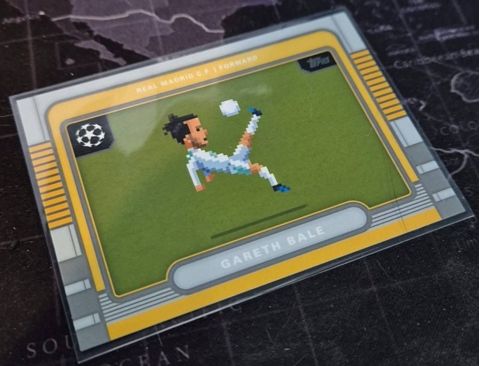 2025-26 Topps UEFA Club Competitions Gareth Bale 8-Bit Shots #8B-2 Front2